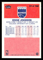 1986-87 Fleer #51 Eddie Johnson Very Good RC Rookie Crease 