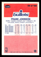 1986-87 Fleer #52 Frank Johnson Ex-Mint RC Rookie Basketball  ID: 508750