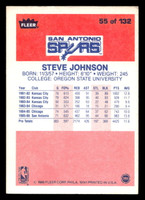 1986-87 Fleer #55 Steve Johnson VG-EX Basketball 