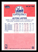 1986-87 Fleer #64 Alton Lister Near Mint Basketball  ID: 508807