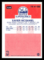 1986-87 Fleer #72 Xavier McDaniel Near Mint RC Rookie Basketball 