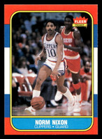 1986-87 Fleer #80 Norm Nixon Excellent Basketball 