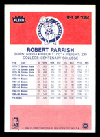 1986-87 Fleer #84 Robert Parish UER Near Mint Basketball 