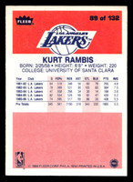 1986-87 Fleer #89 Kurt Rambis Ex-Mint RC Rookie Basketball  ID: 508908