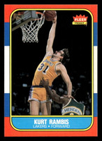 1986-87 Fleer #89 Kurt Rambis Near Mint+ RC Rookie Basketball 