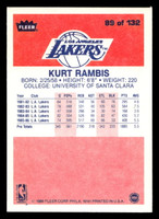 1986-87 Fleer #89 Kurt Rambis Ex-Mint RC Rookie Basketball  ID: 508912
