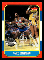1986-87 Fleer #93 Cliff Robinson Very Good Crease 