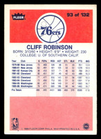 1986-87 Fleer #93 Cliff Robinson Very Good Crease 