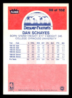 1986-87 Fleer #98 Danny Schayes Near Mint RC Rookie Basketball  ID: 508955
