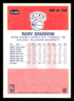 1986-87 Fleer #105 Rory Sparrow Near Mint Basketball  ID: 509005