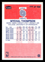 1986-87 Fleer #111 Mychal Thompson Near Mint Basketball 