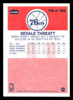 1986-87 Fleer #112 Sedale Threatt Ex-Mint RC Rookie Basketball  ID: 509042