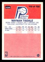1986-87 Fleer #113 Wayman Tisdale Very Good RC Rookie Crease 