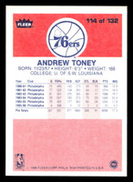 1986-87 Fleer #114 Andrew Toney Excellent+ Basketball  ID: 509061