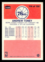 1986-87 Fleer #114 Andrew Toney Excellent+ Basketball  ID: 509064