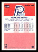 1986-87 Fleer #125 Herb Williams Excellent+ RC Rookie Basketball 