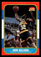 1986-87 Fleer #125 Herb Williams Ex-Mint RC Rookie Basketball 