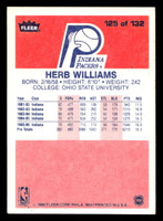 1986-87 Fleer #125 Herb Williams Ex-Mint RC Rookie Basketball 