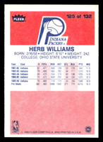 1986-87 Fleer #125 Herb Williams Near Mint RC Rookie Basketball  ID: 509134
