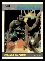 1987-88 Fleer #12 Rolando Blackman Very Good Crease 