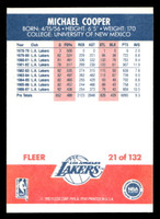1987-88 Fleer #21 Michael Cooper Near Mint+ Basketball  ID: 509247