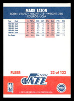 1987-88 Fleer #32 Mark Eaton Near Mint Basketball 