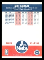 1987-88 Fleer #41 Mike Gminski NM-Mint Basketball  ID: 509334