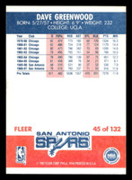 1987-88 Fleer #45 David Greenwood Near Mint+ Basketball  ID: 509354