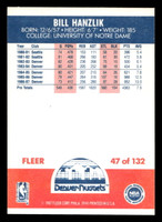 1987-88 Fleer #47 Bill Hanzlik Near Mint+ Basketball  ID: 509363