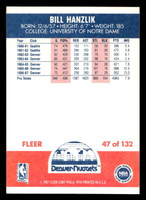 1987-88 Fleer #47 Bill Hanzlik Near Mint+ Basketball  ID: 509364