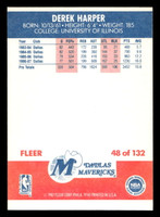 1987-88 Fleer #48 Derek Harper Near Mint Basketball  ID: 509369