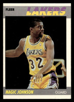 1987-88 Fleer #56 Magic Johnson Excellent+ Basketball 