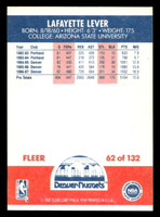 1987-88 Fleer #62 Lafayette Lever Near Mint+ Basketball  ID: 509413