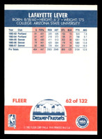 1987-88 Fleer #62 Lafayette Lever Near Mint Basketball  ID: 509414