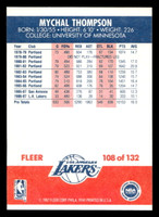 1987-88 Fleer #108 Mychal Thompson Near Mint Basketball  ID: 509633