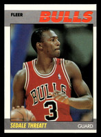 1987-88 Fleer #110 Sedale Threatt Near Mint Basketball  ID: 509639