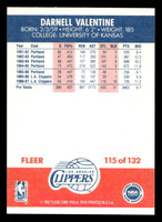 1987-88 Fleer #115 Darnell Valentine Near Mint+ Basketball  ID: 509661