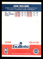 1987-88 Fleer #122 John Williams Ex-Mint RC Rookie Basketball 