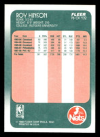 1988-89 Fleer #78 Roy Hinson Near Mint+ Basketball  ID: 510085