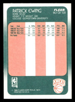 1988-89 Fleer #80 Patrick Ewing Near Mint+ Basketball 