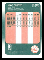 1988-89 Fleer #87 Mike Gminski Near Mint+ Basketball  ID: 510116