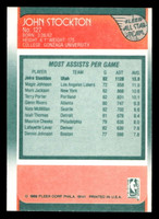 1988-89 Fleer #127 John Stockton AS Near Mint+ Basketball  ID: 510288