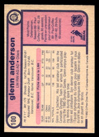 1982-83 O-Pee-Chee #100 Glenn Anderson Near Mint OPC 