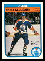 1982-83 O-Pee-Chee #103 Brett Callighen Ex-Mint RC Rookie OPC 