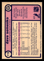 1982-83 O-Pee-Chee #119 Dave Semenko Near Mint+ OPC 