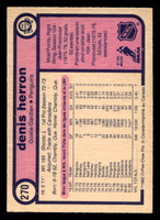 1982-83 O-Pee-Chee #270 Denis Herron Near Mint OPC 