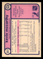 1982-83 O-Pee-Chee #351 Kevin McCarthy Near Mint+ 