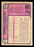 1982-83 O-Pee-Chee #361 Bob Carpenter Very Good RC Rookie 
