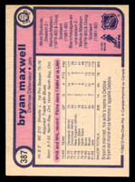 1982-83 O-Pee-Chee #387 Bryan Maxwell Near Mint 