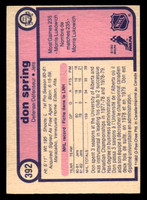 1982-83 O-Pee-Chee #392 Don Spring Near Mint 